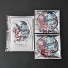 ヘルヴァボス アニメイトカフェ アクスタ 缶バッジ グリッツ グラム