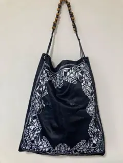 2way スカーフ ショルダーバッグ ビーズ トートバッグ エコバッグ おしゃれのサムネイル
