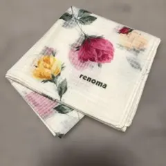 新品 renoma 花柄ハンカチ