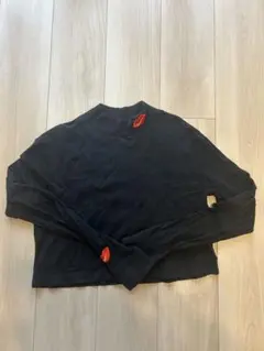 【美品】Nike Tee Sサイズ 黒 クロップド長袖 Tシャツ