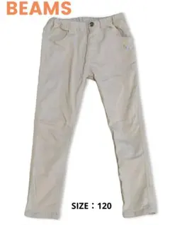 BEAMS mini / のびのび タックパンツ ベージュ 120cm
