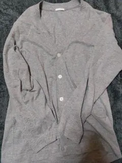 GU グレー カーディガン M