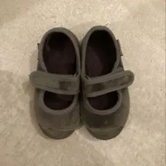 Cienta グレー ベロア シューズ 21 12.5cm