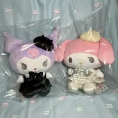 【クロミ・マイメロディ】ときめき♡クローゼット衣装BIGぬいぐるみ　2種セット