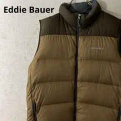 에디 바우어 EB650 다운 베스트 원포인트 로고 브라운