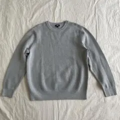 [未使用品]UNIQLO ウォッシャブルミラノリブクルーネックセーター　L