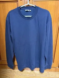 UNIQLO U ユニクロU エアリズムコットンクルーネックTシャツ ネイビー