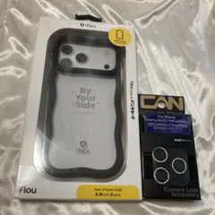 Face Flou iPhone 17promaxブラック　波型　リフレクション