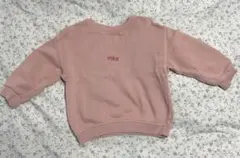 ベビー服 ZARA トレーナー ピンク 12-18M 86 同封100円