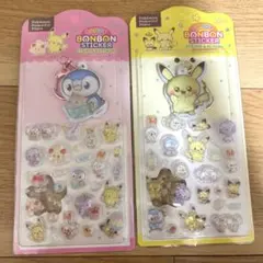 [ ピカチュウ•ポッチャマ ] ポケモン キャンディボンボンステッカー