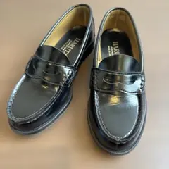 HARUTA ARVIN ローファー ブラック　22cm EE 注意:落書きあり