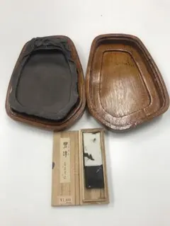 書道 硯 麻子坑端溪硯 三辺花 楕円七吋 - メルカリ