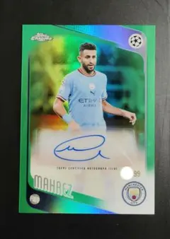 世界99枚限定 topps リヤド・マフレズ 直筆サイン auto パラレル
