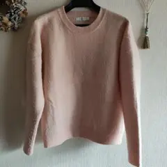 ★MOUSSY★淡いピンク ニットセーター 長袖！他モコモコ素材が可愛い！！