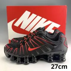 27cm ナイキ ショックス TL "ブラック/ライトクリムゾン" 黒赤のサムネイル