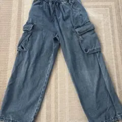 GU デニムカーゴパンツ　160