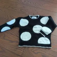 H&M ドット柄 長袖セーター 98/104