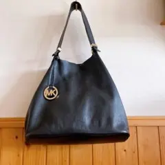 【未使用品】MICHAEL KORS レザー ワンショルダーバッグ ブラック