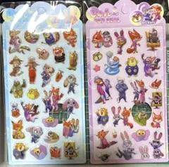 ズートピアキャラクターシール 2枚セット