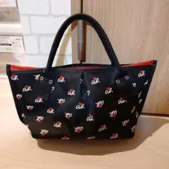 agnes b. トートブラック　ボヤージュ、アニエスベーハンドバッグ