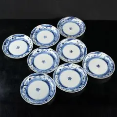 伊万里焼　古伊万里　染付　松竹梅文　皿　八客　V　R5169 伊万里焼 古伊万里 染付 松竹梅文 皿 八客 V R5169 - メルカリ