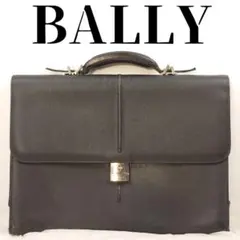 BALLY ビジネスバッグ シボ革 サフィアーノ レザー ヴィンテージ