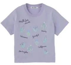 MILKFED. ラベンダー花柄Tシャツ Sのサムネイル