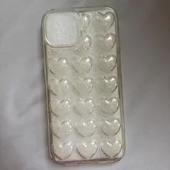 스마트 폰 케이스 클리어 하트 iPhone15
