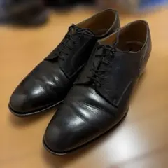 美品✨ ユニオンインペリアル プレーントゥ 外羽根 レザー ブラック Y0713のサムネイル