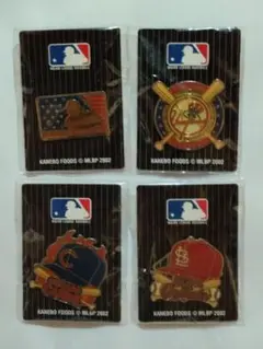 MLB ピンバッジ 4個セット 2002年製