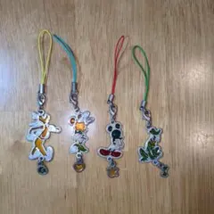 ディズニー キャラクター ストラップ 4個セット グーフィー ミッキー　ミニー