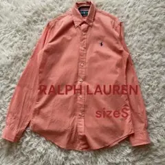 116♦︎美品ラルフローレン　ギンガムチェック　ボタンダウンシャツ　S ポニー刺繍