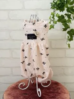 犬服 ハンドメイド　わんこ服　カボチャロンパースのサムネイル