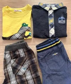 familiar シャツとショートパンツセット　100