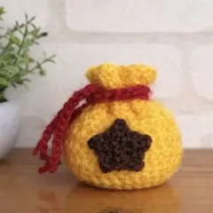 ベル袋風　巾着袋　ポーチ　小物入れ　ハンドメイド