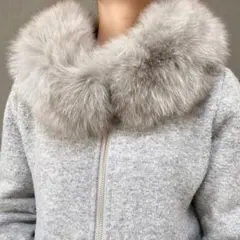 JUSGLITTY ジャスグリッティー FOXファー ニットパーカー フォックスのサムネイル