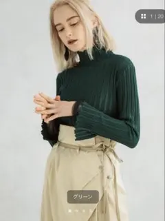エフェクト　プリーツニット　美品のサムネイル