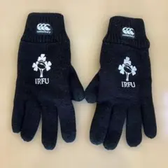 Canterbury IRFU 黒 ニット手袋
