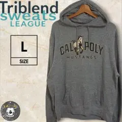 じ*ん様 アメリカ古着Triblend sweats LEAGUEパーカー グレ
