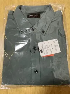 キレイめ FABIO FRATI ボタンダウン長袖シャツ L グリーン