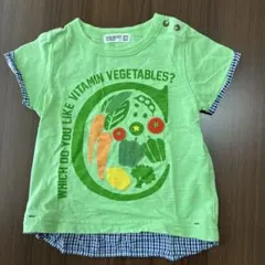 RAG MART グリーン Tシャツ 90 野菜　ベジタベルのサムネイル