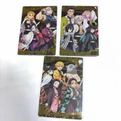 鬼滅の刃 ウエハース カード シークレット W7-33 34 35 集合 セット
