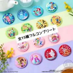 【コンプリート】ディズニー刺繍缶バッジ２　全15種類セット　第二弾