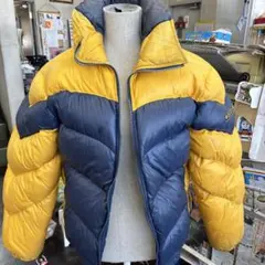 G98 DESCENTE ダウンジャケット イエロー Lのサムネイル