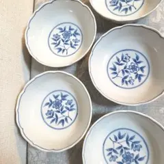 未使用品✨　たち吉　花柄 陶磁器 ボウル 5個セット