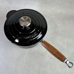 希少 ル・クルーゼ ウッドハンドル ソースパン 18cm 黒 片手鍋 - メルカリ