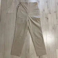 【美品】UNIQLO スマートアンクルマタニティパンツ　M ベージュ