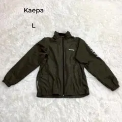 Kaepa ケイパ　フルジップ ジャケット L カーキ 裏起毛 防寒 ロゴ刺繍のサムネイル