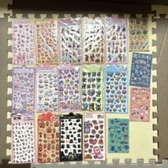 キャラ　ぷくぷくシール マシュマロシール 立体シール 大量 18枚セット　3