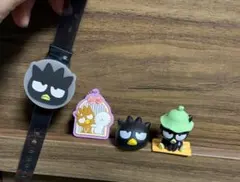 バットばつ丸４点セット　時計、指輪、キーホルダー